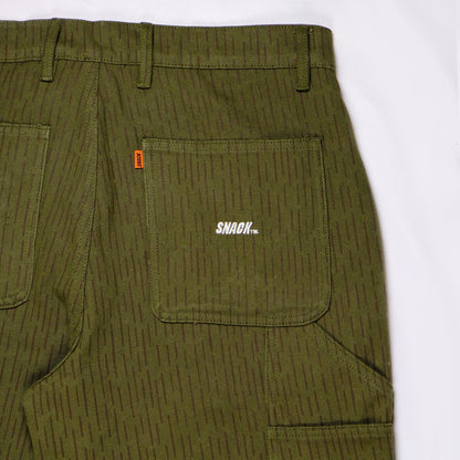Heavy Duty Duck Canvas Carpenter Pants (Rain Camo)