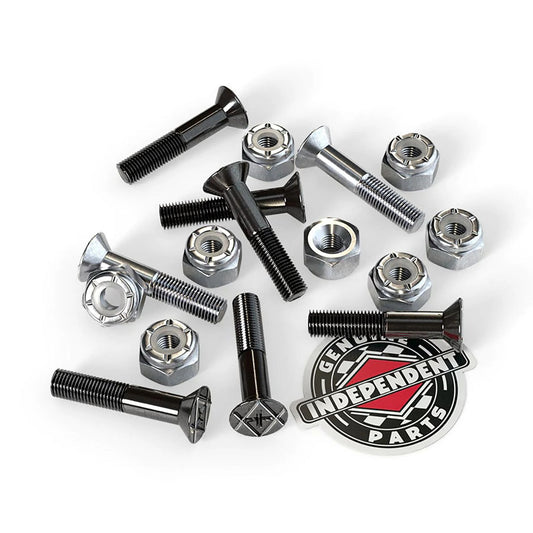 Genuine Parts Phillips Hardware - 1 in (Black/Silver)