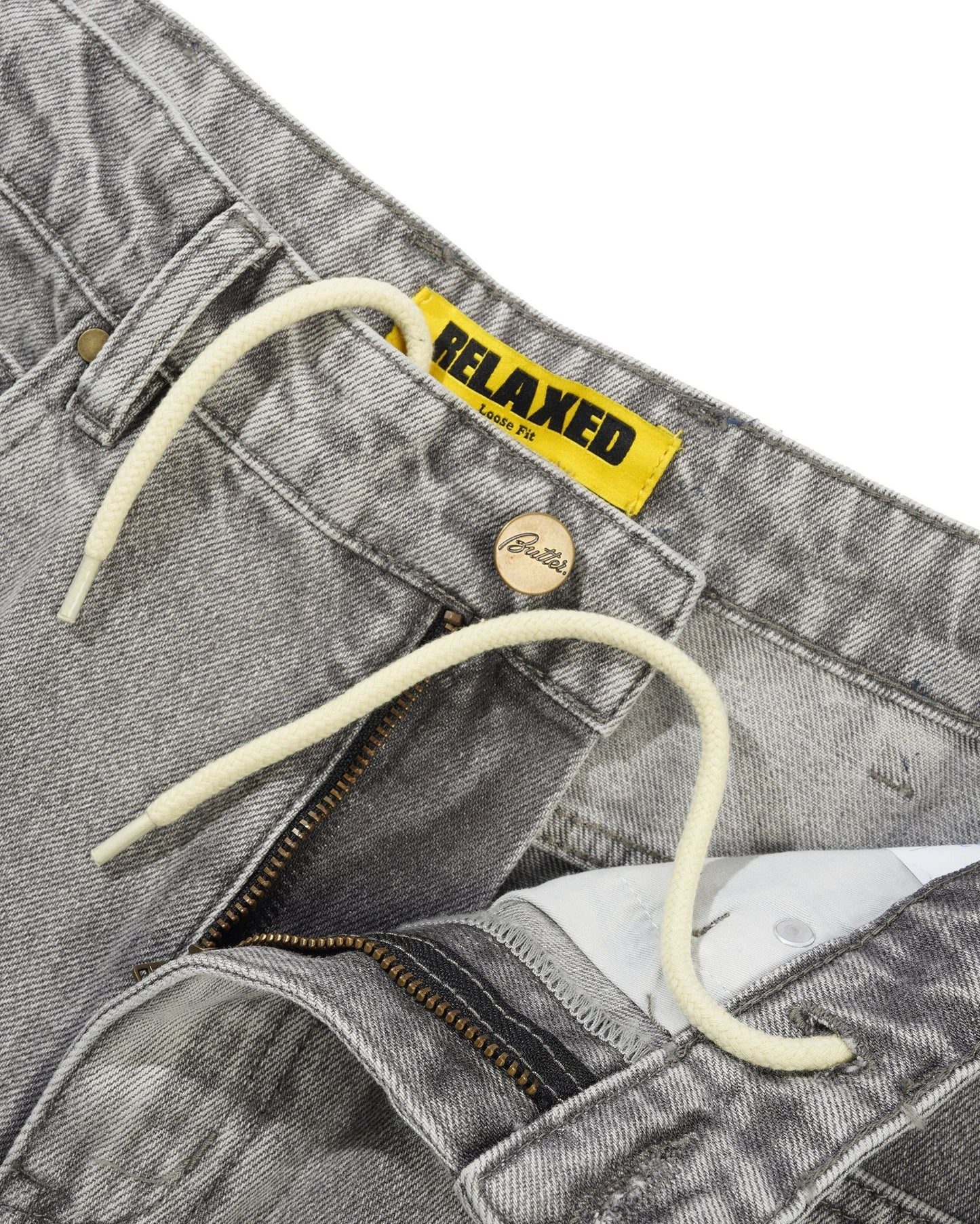 Racer Denim Jeans (Grey Wash)