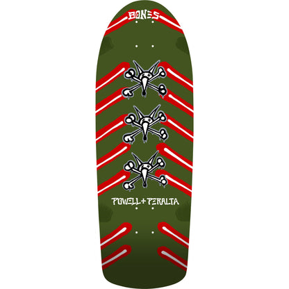 OG Rat Bones Skateboard Deck Olive Green (10 x 30)